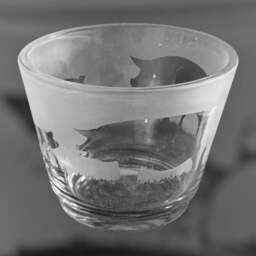 Pig Tealight Holder - Rustic Glass Tea Light Holder With Pig Frieze Design - thumbnail 2