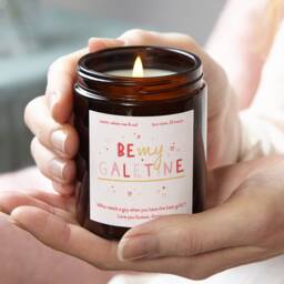 Personalised Galentine's Day Candle Gift Soy Wax Apothecary Jar - thumbnail 1
