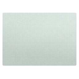 Retro Cross Stitch Pattern Desk Chair Mat, Turquoise Computer Office Gaming Floor Protector - thumbnail 2