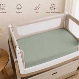 Snuzpod Muslin Sheets Cribs Soft Handmade All Sizes Fitted Baby - thumbnail 3