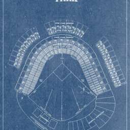 Print Of Vintage Candlestick Park Seating Chart On Photo Paper, Matte Paper Or Canvas - thumbnail 2