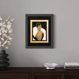 Josephine Baker Art, Jazz Age Icon, Painted Wooden Scroll Saw Portrait - thumbnail 4