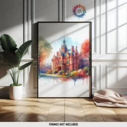 Warrington Poster Prints - Set Of 3 Posters - England Travel Wall Art UK Home Decor Artwork Gifts Watercolour Painting Design Print - thumbnail 3