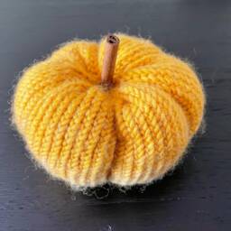 Knit Pumpkin, Fall Decor, Autumn Harvest Living Room, Halloween Rustic Home, Thanksgiving Decoration, Modern Farmhouse - thumbnail 2