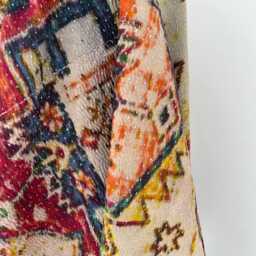Persian Kantha Quilt Hand Stitched Cotton Bedspread, Boho Throw Blanket - 152x225 cm - thumbnail 3