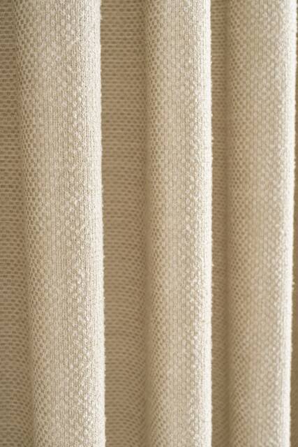 Linen Curtains - White Luxury Triple Pinch Pleated Custom Drapes For Living Room & Bedroom - image 1
