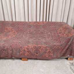 Luxury Boiled Pure Merino Wool Reversible Sofa Or Bed Throws For Ultimate Comfort & Style - Classic Indian Abstract Design in Multicolour - thumbnail 2