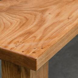 Custom Resin Table Made Of Aok Wood, Wooden Dining With Blue Resin, Epoxy Table, River Legs, Wood Table - thumbnail 4