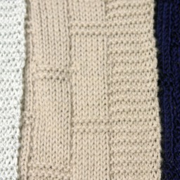Hand Knit Lattice Woven Baby Blanket - thumbnail 4
