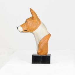 Basenji, Dog Marble Statue, Painted, Limited Edition, Make Your Own Artdog. Made Of Cold Cast Bronze. Perfect Gift. Limited Edition - thumbnail 2