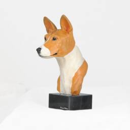 Basenji, Dog Marble Statue, Painted, Limited Edition, Make Your Own Artdog. Made Of Cold Cast Bronze. Perfect Gift. Limited Edition - thumbnail 3