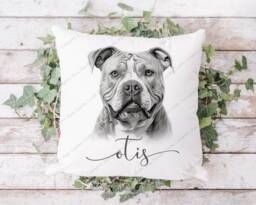 Xl Bully Cushion, Pillow, Gift, Gift For Him, Xl Lover, Her, Bully, Owner, Dog Cushion - thumbnail 1