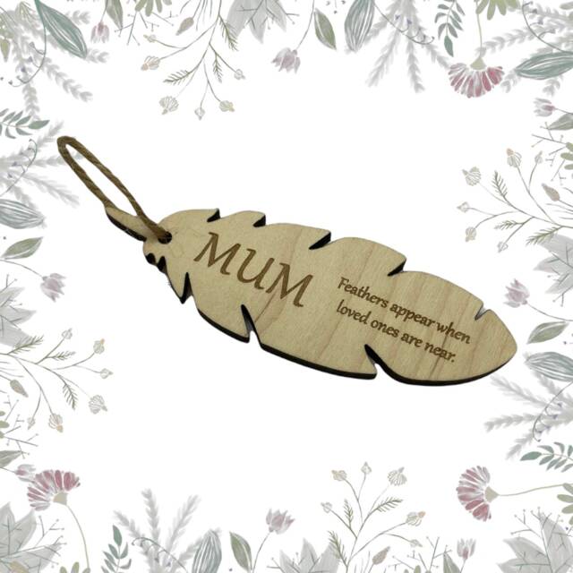 Personalised Christmas Tree Bauble Decorations, Feathers Appear When Loved Ones Are Near, Lost Loved Memorial Baubles - image 1