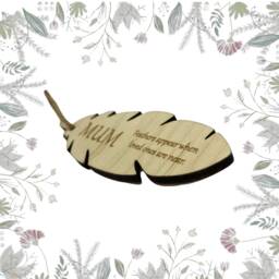 Personalised Christmas Tree Bauble Decorations, Feathers Appear When Loved Ones Are Near, Lost Loved Memorial Baubles - thumbnail 3