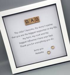 Personalized Poem For Dad - Sentimental Framed Wall Art