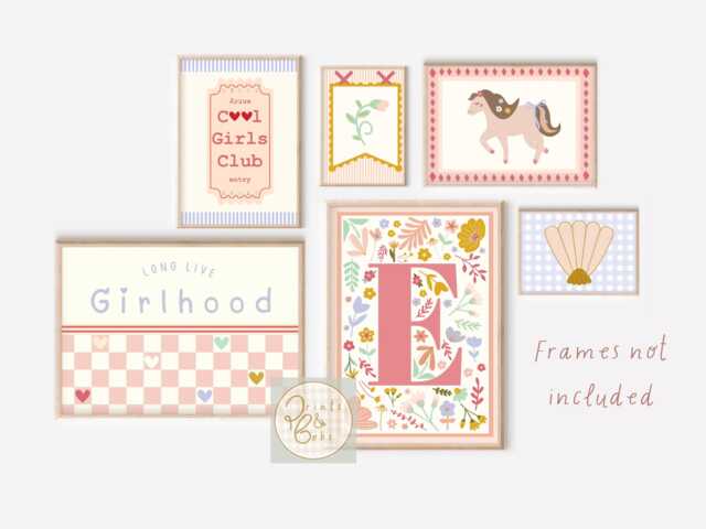 Set Of Positive Affirmation Gallery Wall Prints For A Playroom, Girls Bedroom Or Nursery - Prints Only, Unframed - image 1