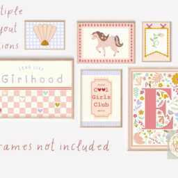 Set Of Positive Affirmation Gallery Wall Prints For A Playroom, Girls Bedroom Or Nursery - Prints Only, Unframed - thumbnail 3