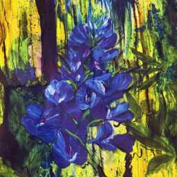 "Quilted Bluebonnet Wall Hanging, 24"" X 20" - thumbnail 4