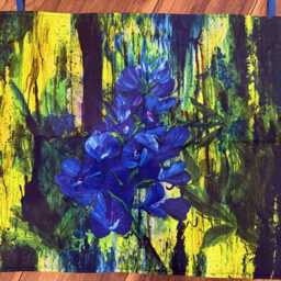 "Quilted Bluebonnet Wall Hanging, 24"" X 20" - thumbnail 2
