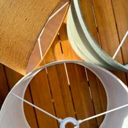 Pure Linen Drum Lampshades - Rich Earthy Tones - thumbnail 3