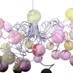 Large Bubbles Lighting, Ceiling Pendant Light With Pink & Yellow Bubbles For Kitchen Island, Bedside - Modern Lighting - thumbnail 3