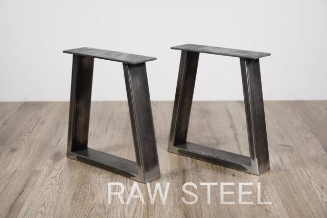 steel Bench Legs, Coffee Table Desk Trapezoid End Set Of 2 - image 1