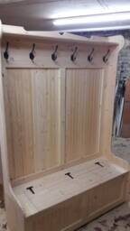 5Ft Wide Coat Rack, Boot Room, Hallway Bench, Monks Bench, Shoe Storage, Any Size Made. Delivery Cost Shown On The 2nd Photo