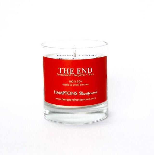 The End 8 Oz. Tumbler Sandalwood Bergamot Spice Hamptons Handpoured Signature Village Series 100% Soy Candle Hand Poured - image 1