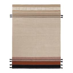 Neutral Flatwoven Wool Kilim Rug Southwestern Beige Black Brown2x3 8x10 Living Bedroom Room Area Accent Runner Scandinavian Oasis - thumbnail 2