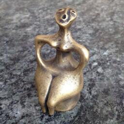 Ancient Mother Goddess Sculpture Fertility Symbol, Sun Cult Guardian - thumbnail 2