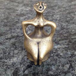 Ancient Mother Goddess Sculpture Fertility Symbol, Sun Cult Guardian - thumbnail 4