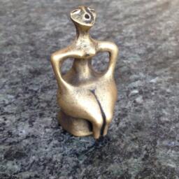 Ancient Mother Goddess Sculpture Fertility Symbol, Sun Cult Guardian - thumbnail 3
