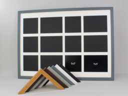 "Multi Aperture Photo Frame. Mixed Layout, Suits Six 5x5"" & 5x7" - thumbnail 1