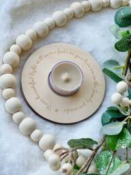 Your Beautiful Light Will Never Fade Tea Light Holder, Loving Memory, Memorial Candle, Remembrance Miss You, Sorry For Loss - thumbnail 3