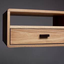 Floating Nightstand One Drawer & Shelf - thumbnail 3