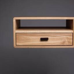 Floating Nightstand One Drawer & Shelf - thumbnail 2
