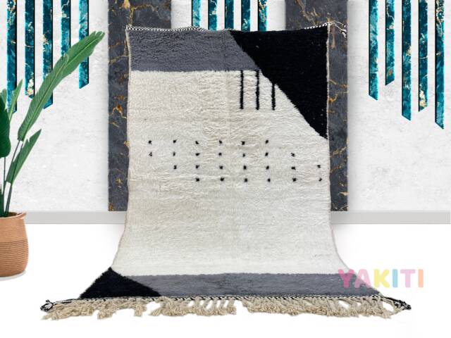 Area Rug For Living Room - Moroccan Rug - Authentic Handmade Genuine Wool Made To Order - Berber Style - Fast Shipping - Shag Area Rug - image 1