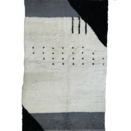 Area Rug For Living Room - Moroccan Rug - Authentic Handmade Genuine Wool Made To Order - Berber Style - Fast Shipping - Shag Area Rug - thumbnail 3