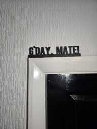 G'day Mate Door Topper, Australian-Themed Wall Decor, Quirky Home Accent, Fun Entryway Sign, Unique Gift For Aussie Lovers - thumbnail 1