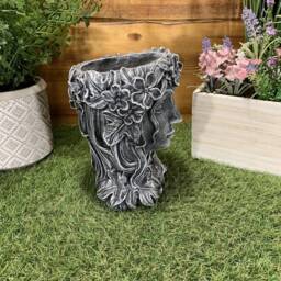 Stone Garden Female Bust Planter Plant Pot Statue Ornament - thumbnail 3