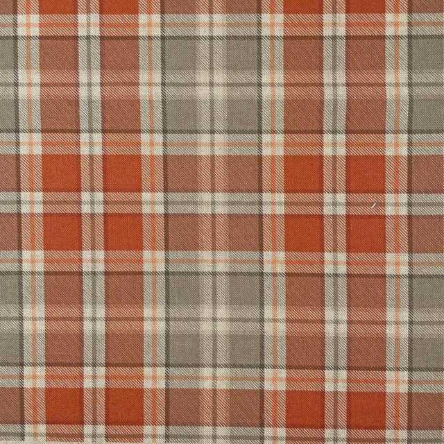 Highland Tartan Check Panama Custom Made To Measure Fully Lined Curtains Autumn - image 1