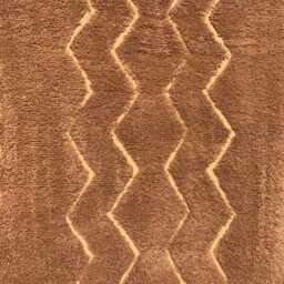 Beige Moroccan Rug, Shag Pale Brown Hand Tufted Checkered Soft Wool Rug, Large Area Rug - thumbnail 2