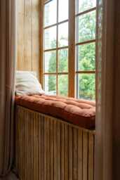 Window Seat Cushion Custom Bench Cushion Cushion, Tufted French Daybed - thumbnail 1