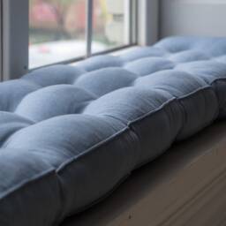 Window Seat Cushion Custom Bench Cushion Cushion, Tufted French Daybed - thumbnail 3