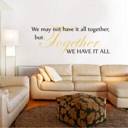 We May Not Have It All Together - Family Wall Sticker Contemporary Vinyl Decal Love - thumbnail 2