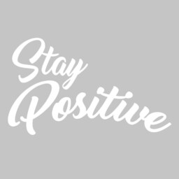 Stay Positive Vinyl Wall Decal Uplifting Positivity Sticker Happy Quote Color Choice 18120 - thumbnail 3