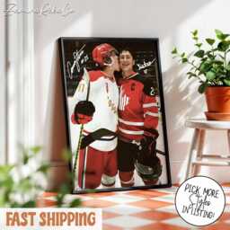 Heated Rivalry Print, Shane Hollander & Ilya Rozanov Back View Art, Hockey Romance Wall Decor - thumbnail 2