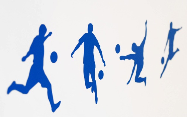 Footballer Vinyl Wall Art Decals/stickers - Various Colours & Sizes - image 1