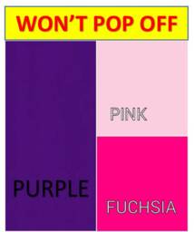 Won't Pop Off Split King/California Sheets Purple, Light Pink, Fuchsia Deep Pocket