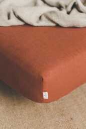 Natural Linen Fitted Sheet With Deep Pockets - Handmade Bedding For Relaxed Sleep, Breathable Mattress Cover Modern Cozy Bedrooms - thumbnail 1